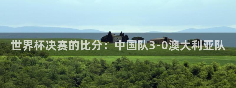 世界杯视频:世界杯决赛的比分:中国队3-0澳大利亚队